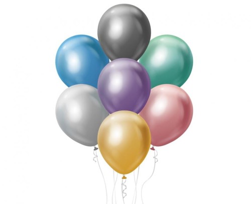 Balony Beauty&Charm Mix Chromowany 12" – 50 szt.