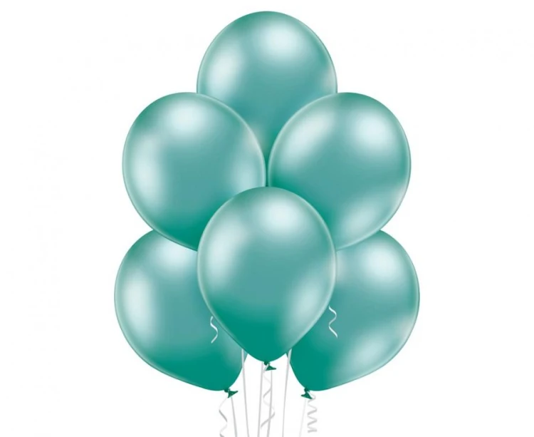 Balony Belbal B105 Glossy Green 12" – 50 szt. | Zielone Chromowane