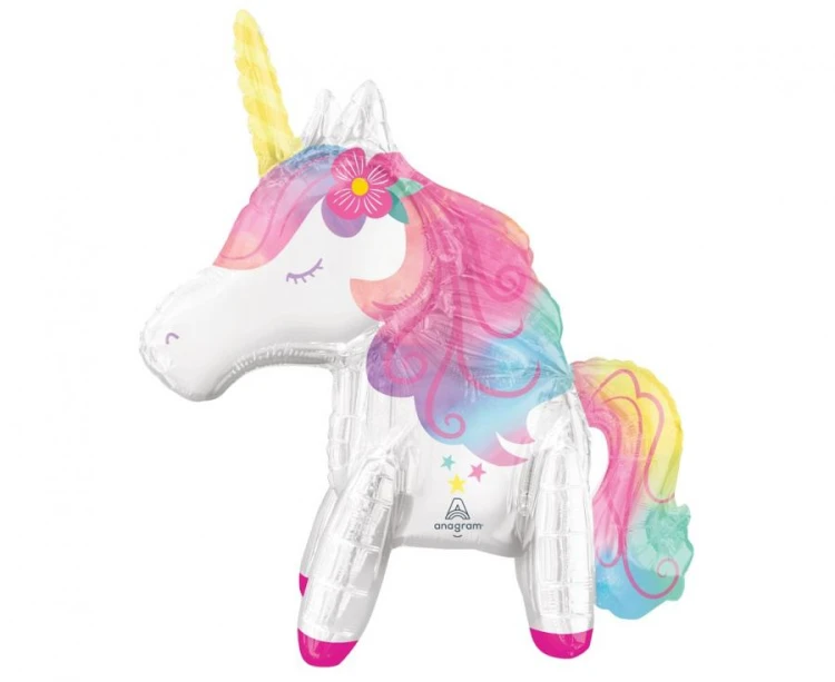 Balon foliowy Jednorożec Enchanted – Wielokolorowy