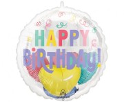 Balon foliowy Pastel Confetti 18" Urodzinowy balon z balonikami wewnątrz