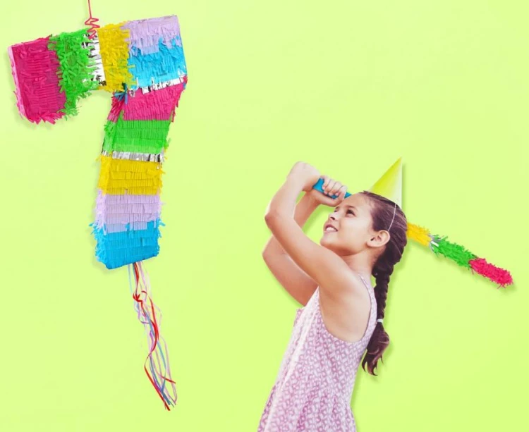 Piniata Pastelowa Cyfra "7" – Idealna na Urodziny i Przyjęcia