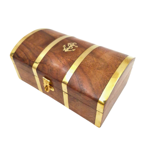 Duża Drewniana Szkatułka Marynistyczna z Mosiężną Kotwicą  (2).png