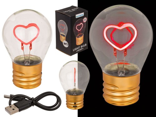 Żarówka LED Serce – Czerwona Dekoracja USB z Miłosnym Blaskiem  (1).jpg