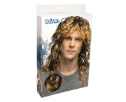 Peruka Kręcone Włosy Keith – Brązowe Lokki Rock&Roll, Uniwersalny Rozmiar