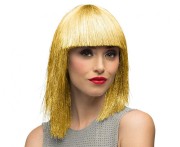Peruka Złota – Uniwersalny Rozmiar, Poliester