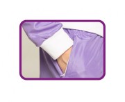 Dres Męski Retro XL – Neonowy Lawendowy Kostium z Opaską