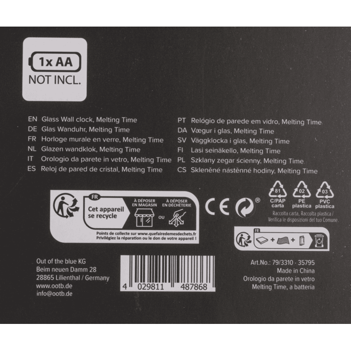 Rozlany Zegar Ścienny – Artystyczna Dekoracja Inspirowana Sztuką  (5).png