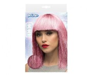Różowa peruka z siateczką Boland – 1 szt., uniwersalny rozmiar