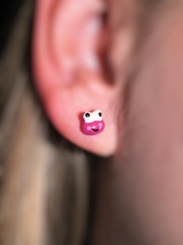 KOLCZYKI DZIECIĘCE 2 SZT DZIECI DZIEWCZYNKI KOLOROWE 2