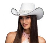 Kapelusz BRIDE biały – idealny na wieczór panieński w stylu western