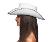 Kapelusz BRIDE biały – idealny na wieczór panieński w stylu western