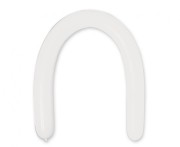 Balony do modelowania metaliczne białe – 100 szt. do skręcania