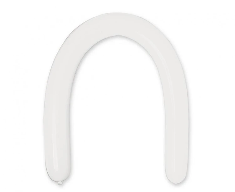 Balony do modelowania metaliczne białe – 100 szt. do skręcania