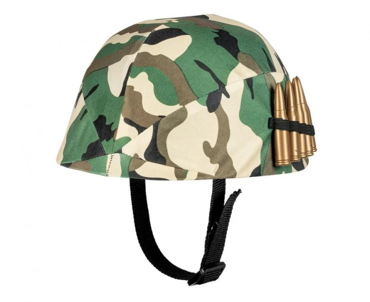 Hełm dziecięcy żołnierza MILITARY – moro, 58 cm