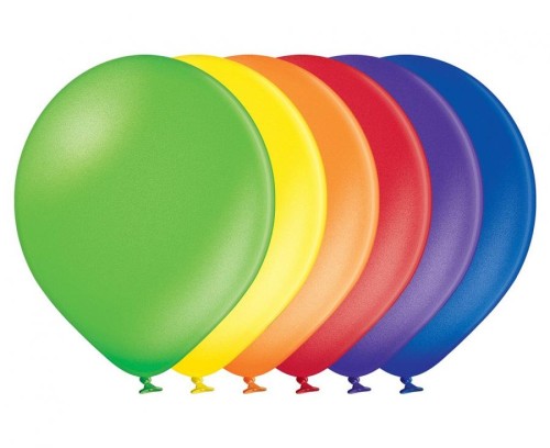 Balony metaliczne Belbal D11 12” – 100 szt. mix kolorów (30 cm)