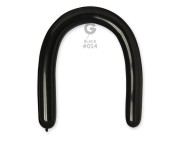 Balony pastelowe czarne 3" D6 – 100 szt. rurki Gemar (014 black)