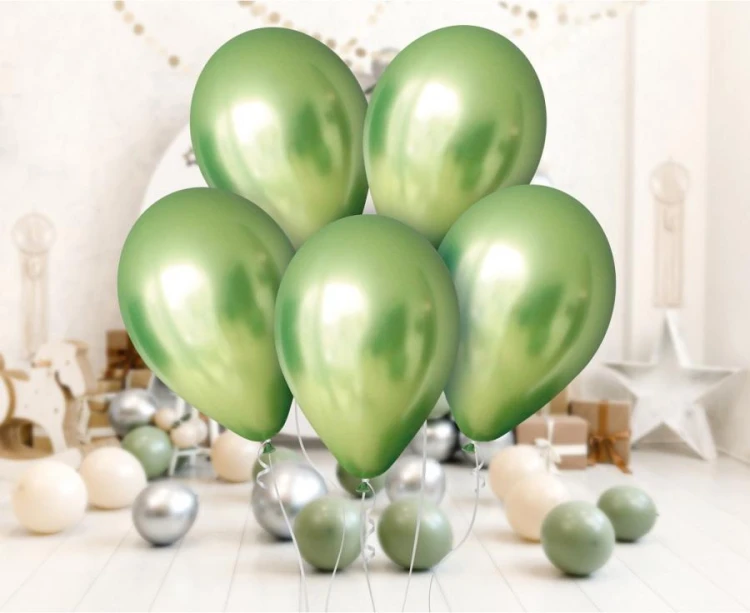 Balony Beauty&Charm platynowe oliwkowe 10" – 50 sztuk