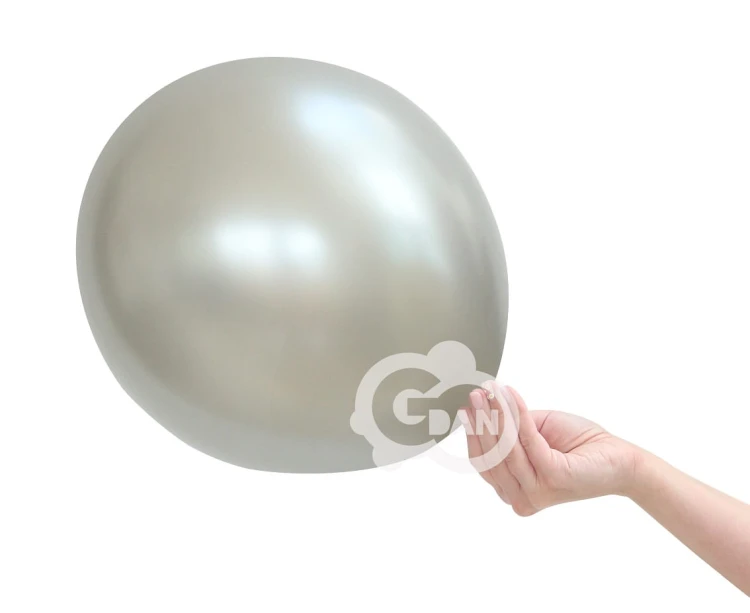 Balony Beauty&Charm platynowe srebrne 10" – 50 sztuk