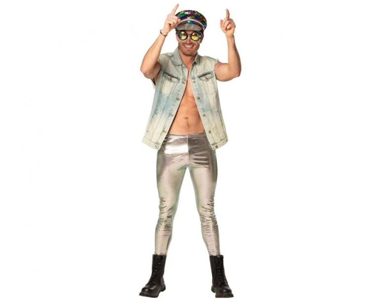 Czapka Rainbow Tęczowa / Srebrna z cekinami – uniwersalna, 1 szt.