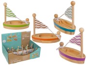 Drewniana Żaglówka dla Dzieci – Zabawka Retro, 4 Kolory (Mix)  (1).jpg