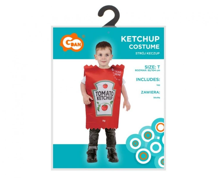 Strój Dziecięcy „Ketchup” – Bal Przebierańców, rozm. 92/104, Godan