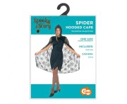 Peleryna Pajęczyna z Kapturem – Strój na Halloween, Rozmiar Uniwersalny