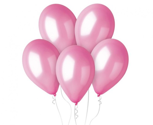 Balony różowe metaliczne 12” Gemar – 100 sztuk na wyjątkowe dekoracje