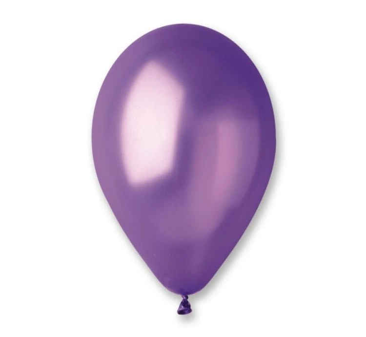 Balony fioletowe metaliczne 12” Gemar – 100 szt. elegancka dekoracja