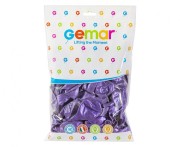 Balony fioletowe metaliczne 12” Gemar – 100 szt. elegancka dekoracja
