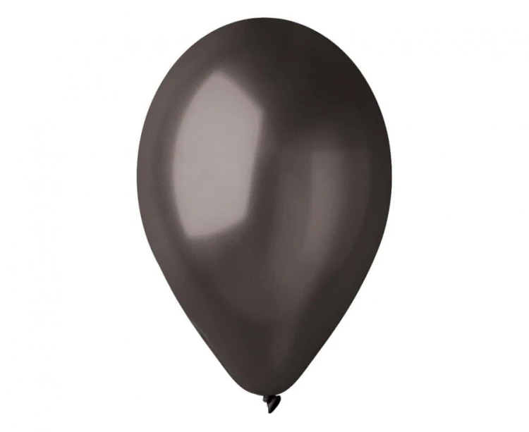 Balony czarne metaliczne 12” Gemar – 100 szt. eleganckie dekoracje