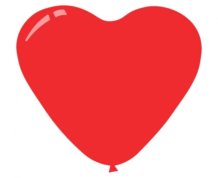 Balony serca czerwone 11” Decomex – pastelowe, 100 szt. – dekoracja