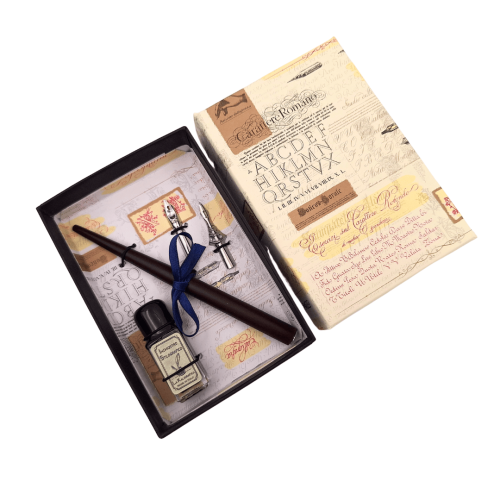 Zestaw do Kaligrafii – Obsadka + 2 Stalówki + Kałamarz w Pudełku  (2).png
