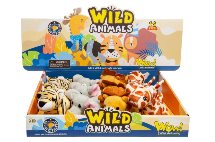 Pluszaki Safari – Mini Pluszowe Zwierzątka Lew, Tygrys, Żyrafa, Słoń  (2).jpg