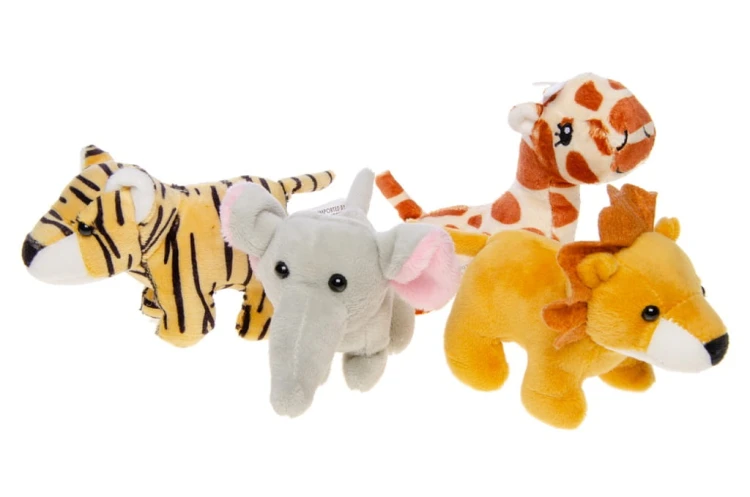 Pluszaki Safari – Mini Pluszowe Zwierzątka Lew, Tygrys, Żyrafa, Słoń  (4).jpg