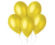 Balony metaliczne żółte 12" GM110 – 100 szt. Gemar