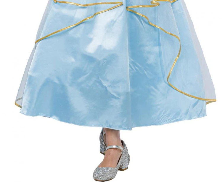 Strój Niebieska Księżniczka 110/120 cm – sukienka i pasek dla dzieci