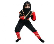 Strój Waleczny Ninja 110/120 cm – komplet dla dzieci z maską i kapturem