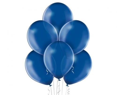 Balony przezroczyste niebieskie 12" (30 cm) – 100 sztuk, pastelowe