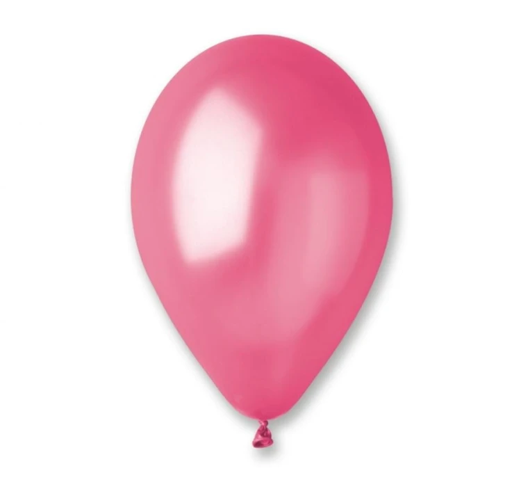 Balony metaliczne ciemnoróżowe 12" (30 cm) – 100 sztuk, połysk