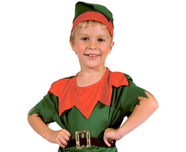 Strój dziecięcy Mały Elfik 92/104 cm – bluzka, spodnie, pasek, czapka