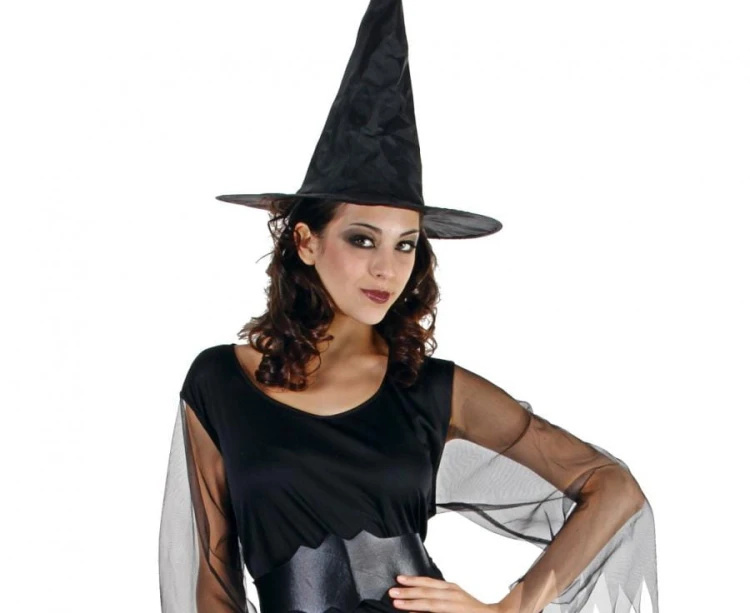 Strój czarownicy damski czarny 90 cm – Halloween, Andrzejki, imprezy