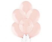 Balony pastelowe przezroczyste jasno czerwone 12" (30 cm) – 100 sztuk