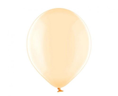 Balony pastelowe przezroczyste pomarańczowe 12" (30 cm) – 100 sztuk