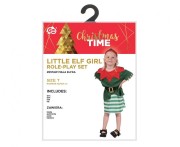 Strój Małej Elfki dla Dziewczynki 92/104 – kostium świąteczny i karnawałowy