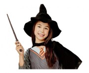 Strój Czarodziejki dla Dziewczynki 130/140 – kostium na Halloween