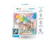 Girlanda balonowa DIY Makaronikowy miks 65 szt. – zestaw Gemar