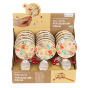 Drewniany Bębenek Perkusyjny – Kolorowa Zabawka Muzyczna dla Dzieci  (2).png