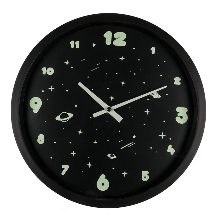 Zegar Ścienny Kosmos – Świecący w Ciemności, 29 cm  (2).png
