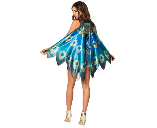 Skrzydła Pawia Niebieskie – Elegancki Dodatek do Stroju Damskiego