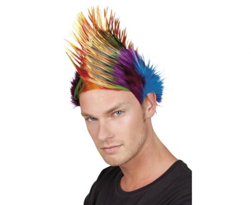 Peruka Irokez Spiky Mike Multikolor – Kolorowa Fryzura na Imprezę